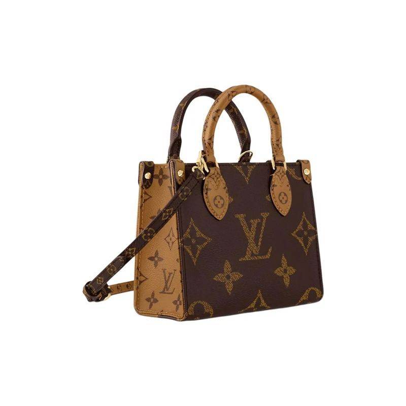 Luxe Monogram Leather Tote BagHandbag