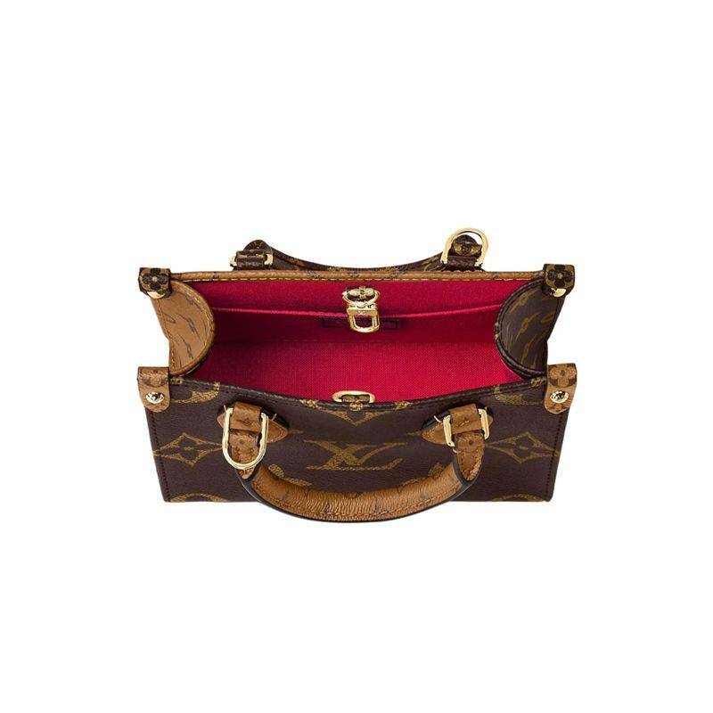 Luxe Monogram Leather Tote BagHandbag