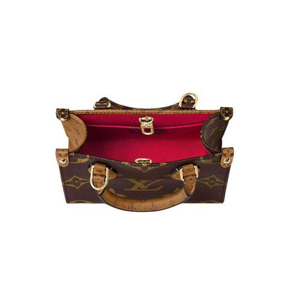 Luxe Monogram Leather Tote BagHandbag