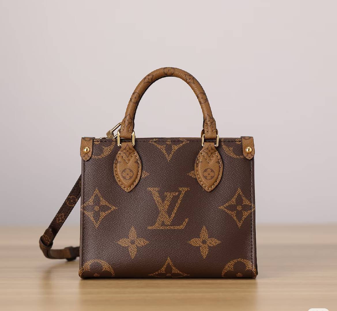 Luxe Monogram Leather Tote BagHandbag