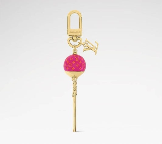 Só Lollipop Monogram Mála Charm Keychain