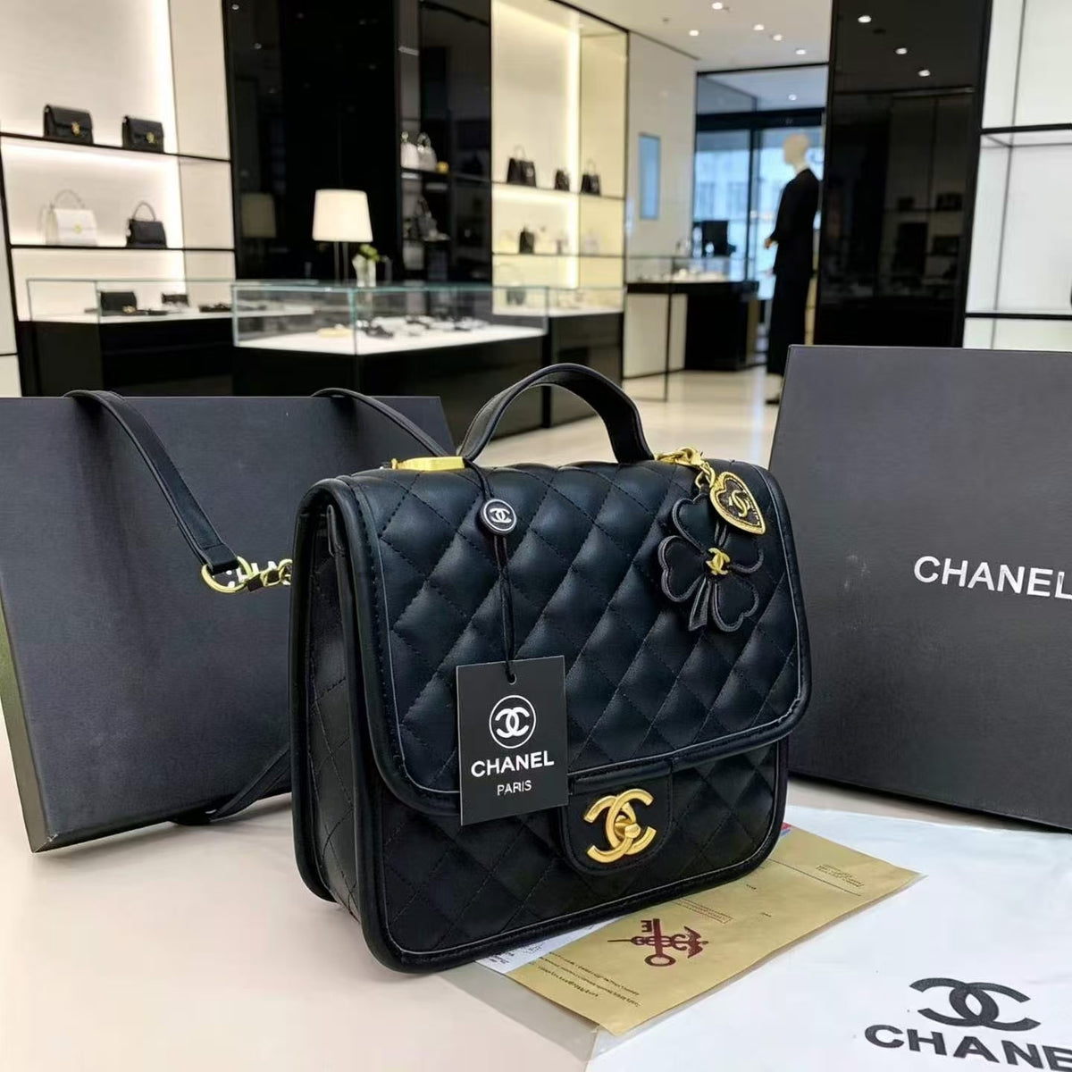 🖤 Роскошная стеганая сумка с клапаном