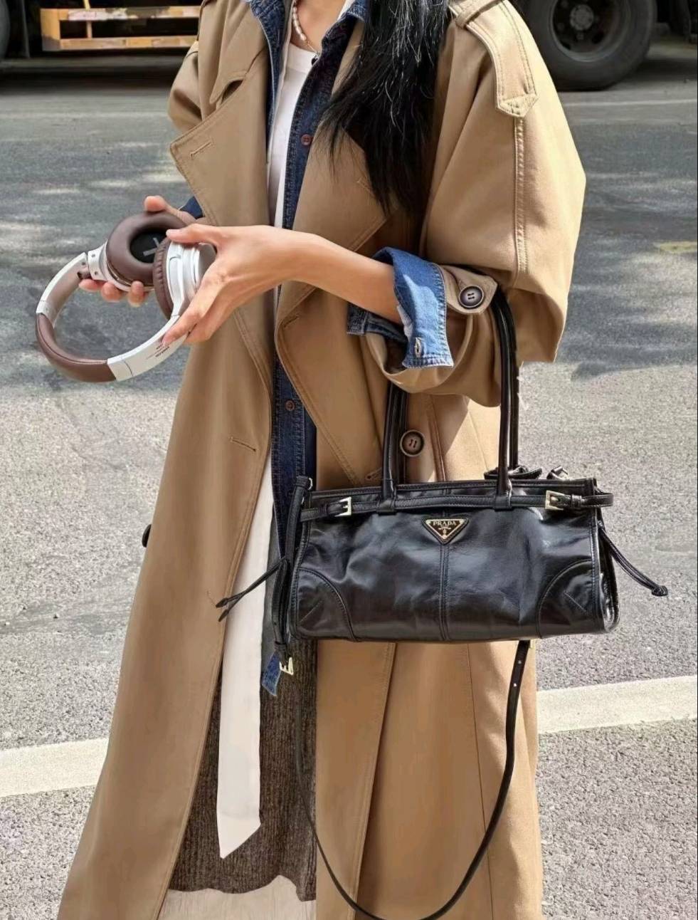 کیف دستی مینی چرم بانی مشکی