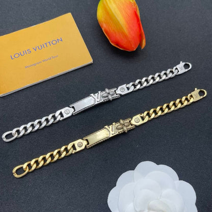 Quiet Luxury Vintage Gold Curb Chain Bracelet
