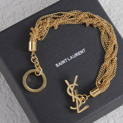 Quiet Luxury Vintage Gold Curb Chain Bracelet