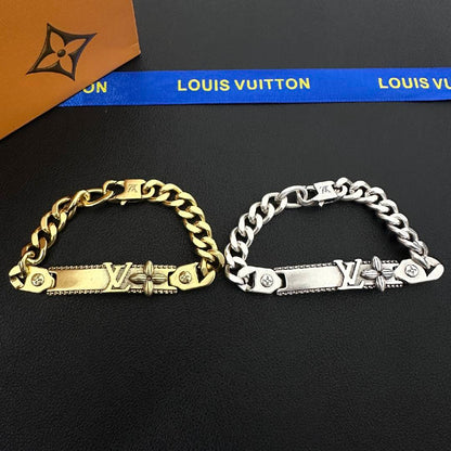 Quiet Luxury Vintage Gold Curb Chain Bracelet