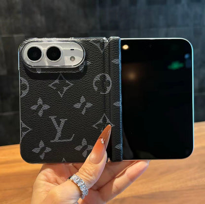 カードホルダー & ストラップ付き高級アドバンストレザーiPhoneケース