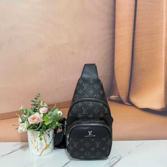 Cute Ear Detail Multi-Zipper Sling Chest Bag