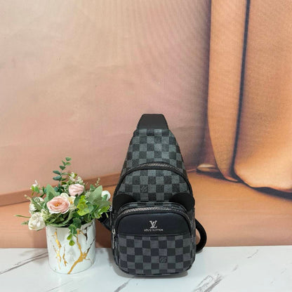 Cute Ear Detail Multi-Zipper Sling Chest Bag