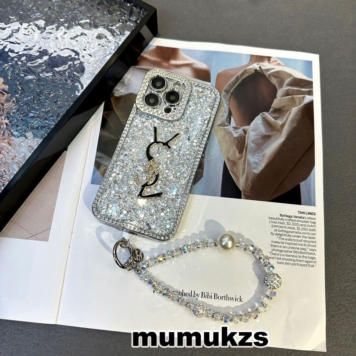 Glitter só Holographic Y - S - L-Inspired iPhone Cás - Diamond Shine Edition