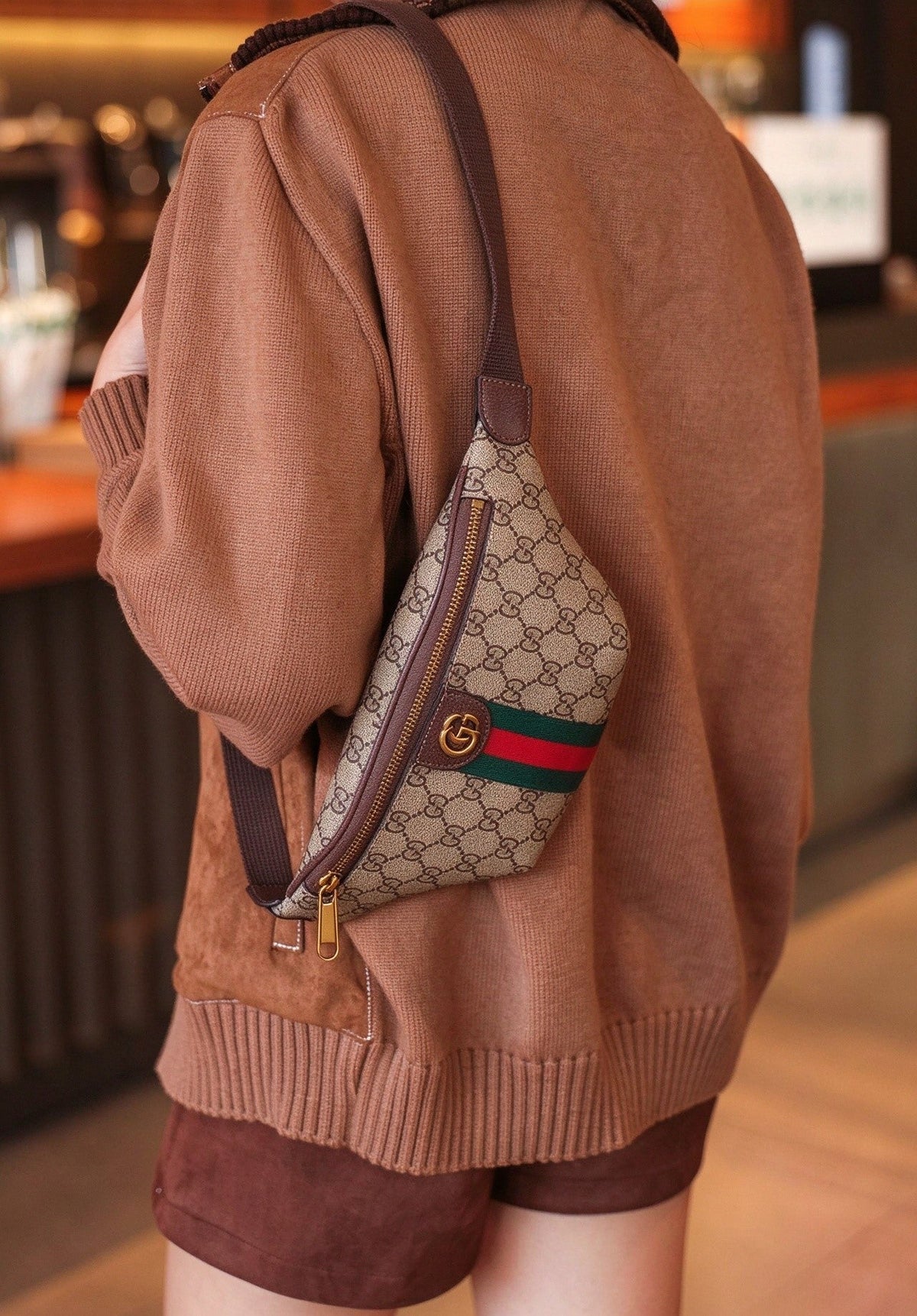 Vintage Monogram Web Belt Bag