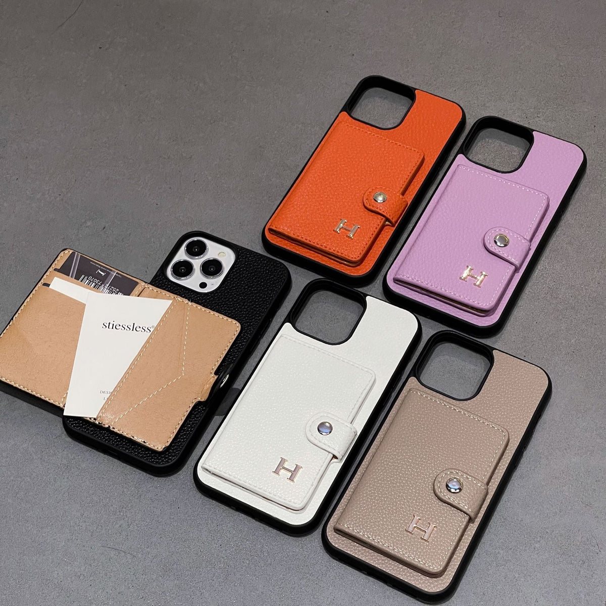 H Skórzane etui na karty do iPhone'a
