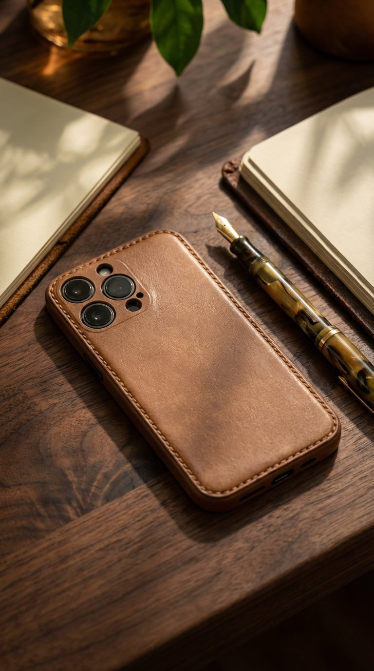 Δερμάτινη θήκη iPhone Full Grain Unibody – The Art of Pure Leather Craft