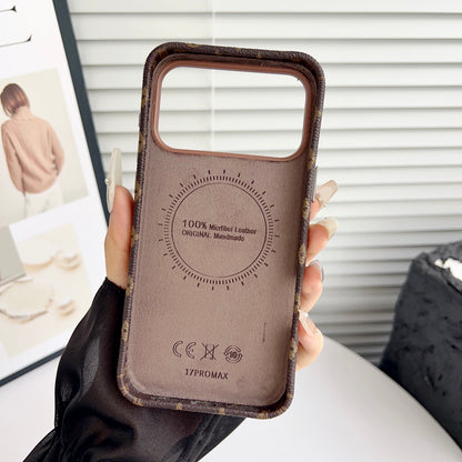 Luxe crossbody iPhone-hoesje met kaartvak en afneembare riem