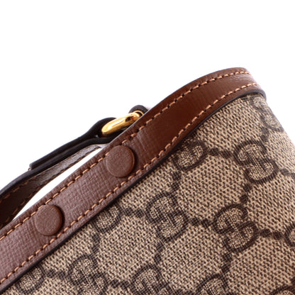 Horsebit 1955 Flap Crossbody Bag GG Coated Canvas Mini