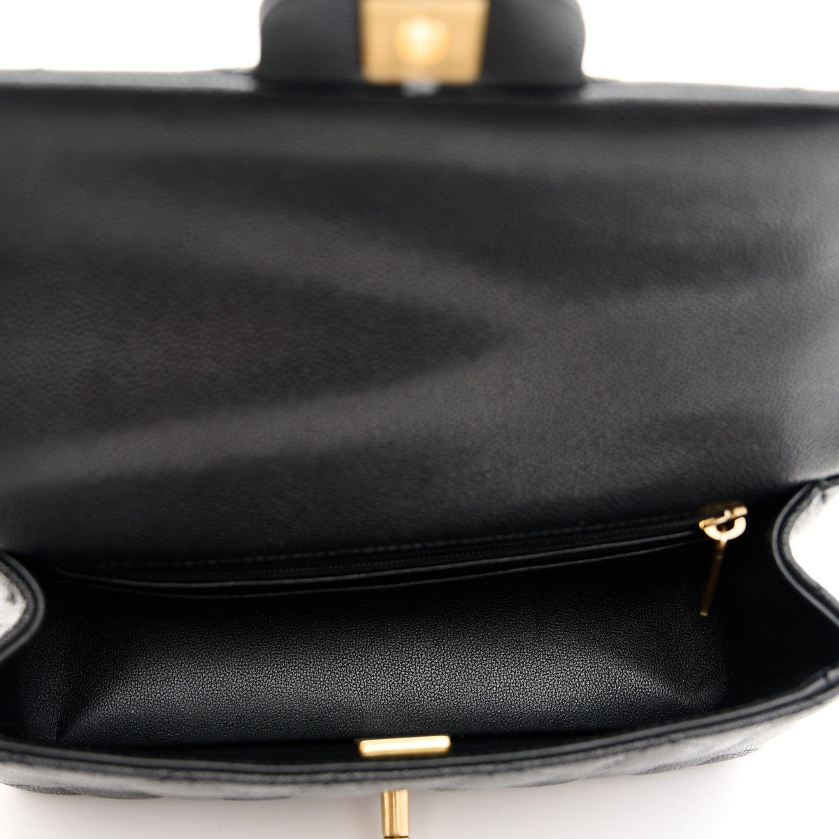 Caviar Quilted Mini Handy CC Flap Black