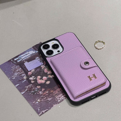 H Skórzane etui na karty do iPhone'a