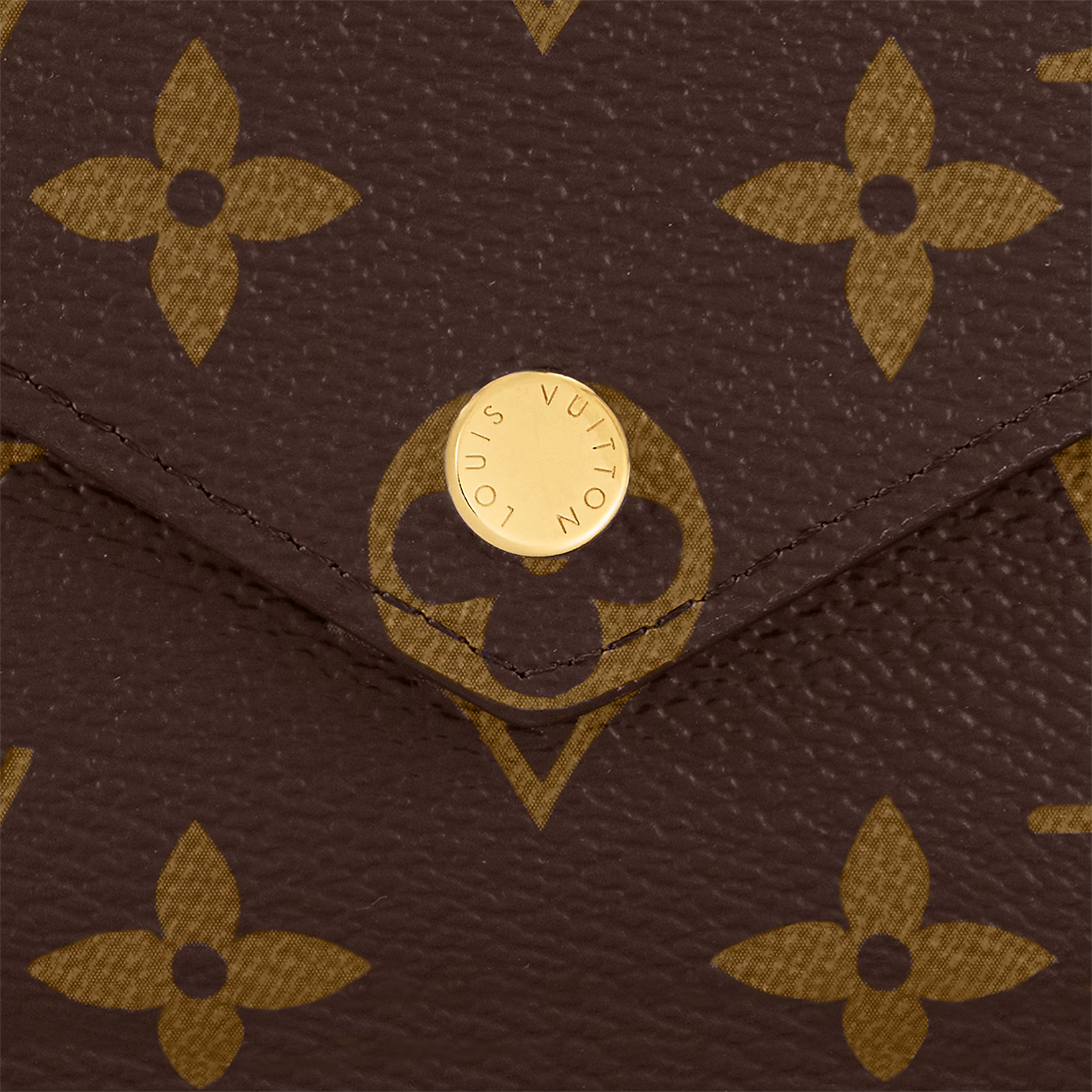 Monogram Envelope Wallet – Compact Zip Card Holder with Elegant Design