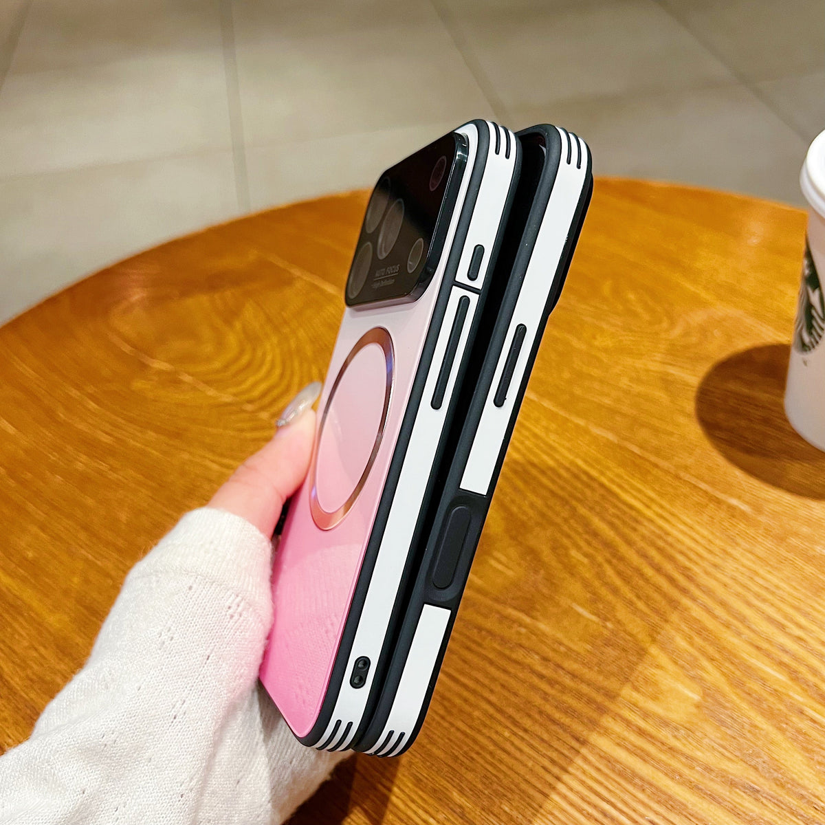 MagSafe Magnetic Gradient Telefonfodral med linsskydd