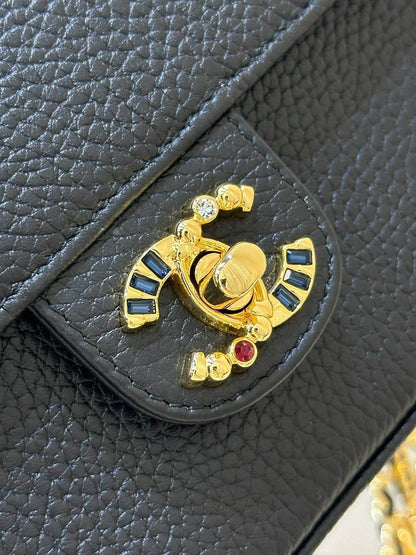 26A Atelier Series Letter‑Charm Chain Baguette Bag