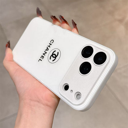 Funda para iPhone Classic Minimalist Luxe - Edición blanca brillante