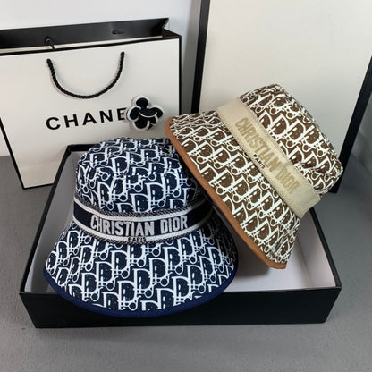Klassisk vintage broderet webbing bøttehat