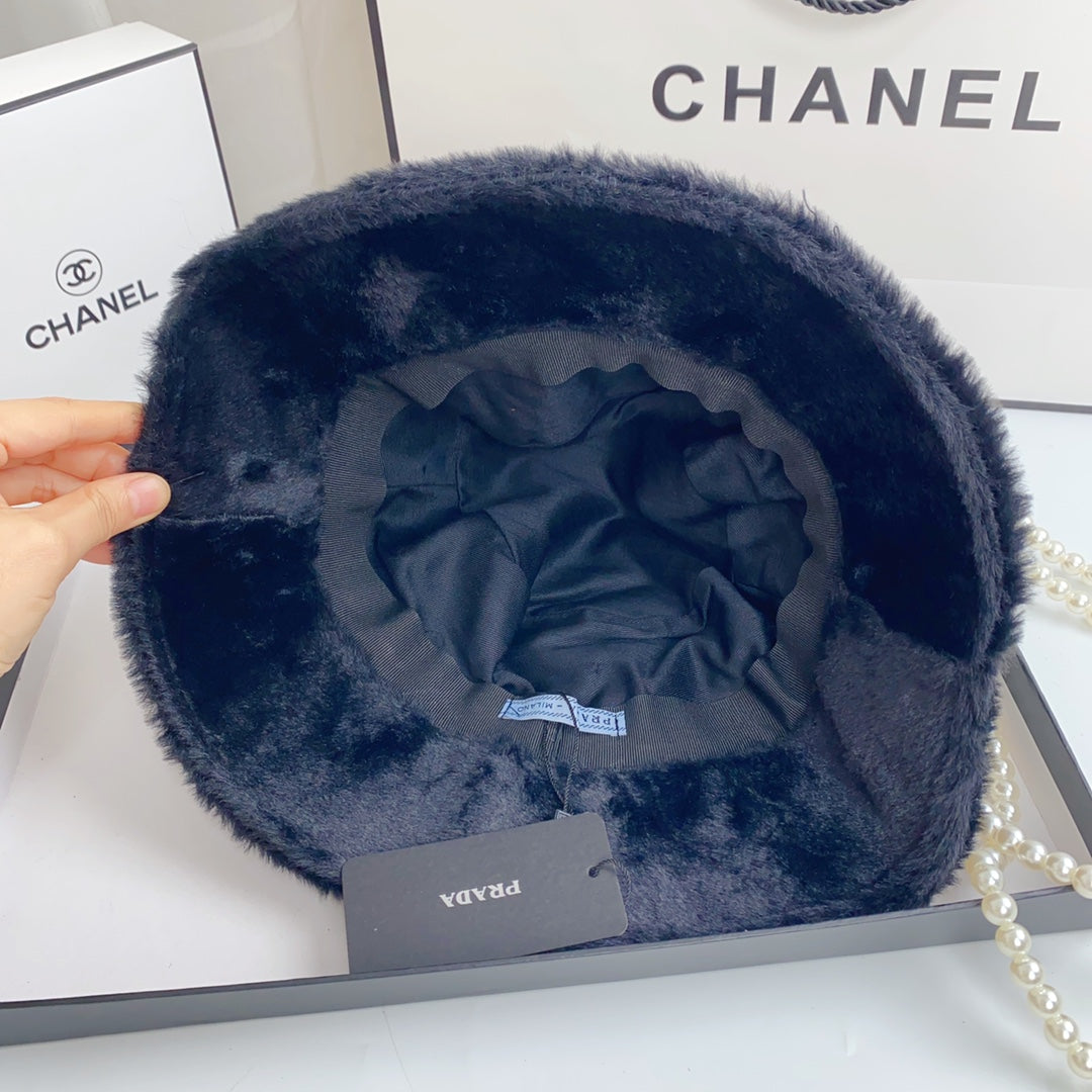 Fashion Milano Chapeau bob en fausse fourrure en peluche | Chapeau d'hiver de créateur de luxe