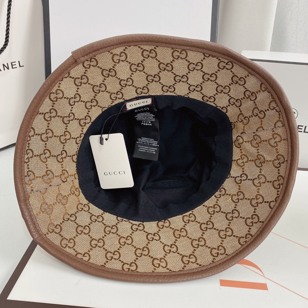 Klassinen GG Supreme Web Stripe Bucket Hat | Ylellinen suunnittelijahattu