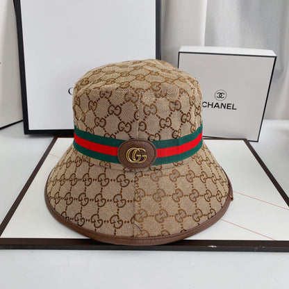 Klassinen GG Supreme Web Stripe Bucket Hat | Ylellinen suunnittelijahattu