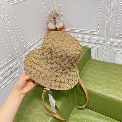 کلاه سطلی بند دو طرفه کلاسیک GG Monogram