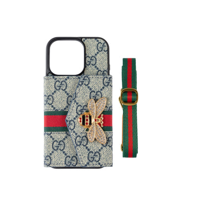 Premium Advanced Crossbody iPhone -kotelo korttipidikkeellä ja olkahihnalla