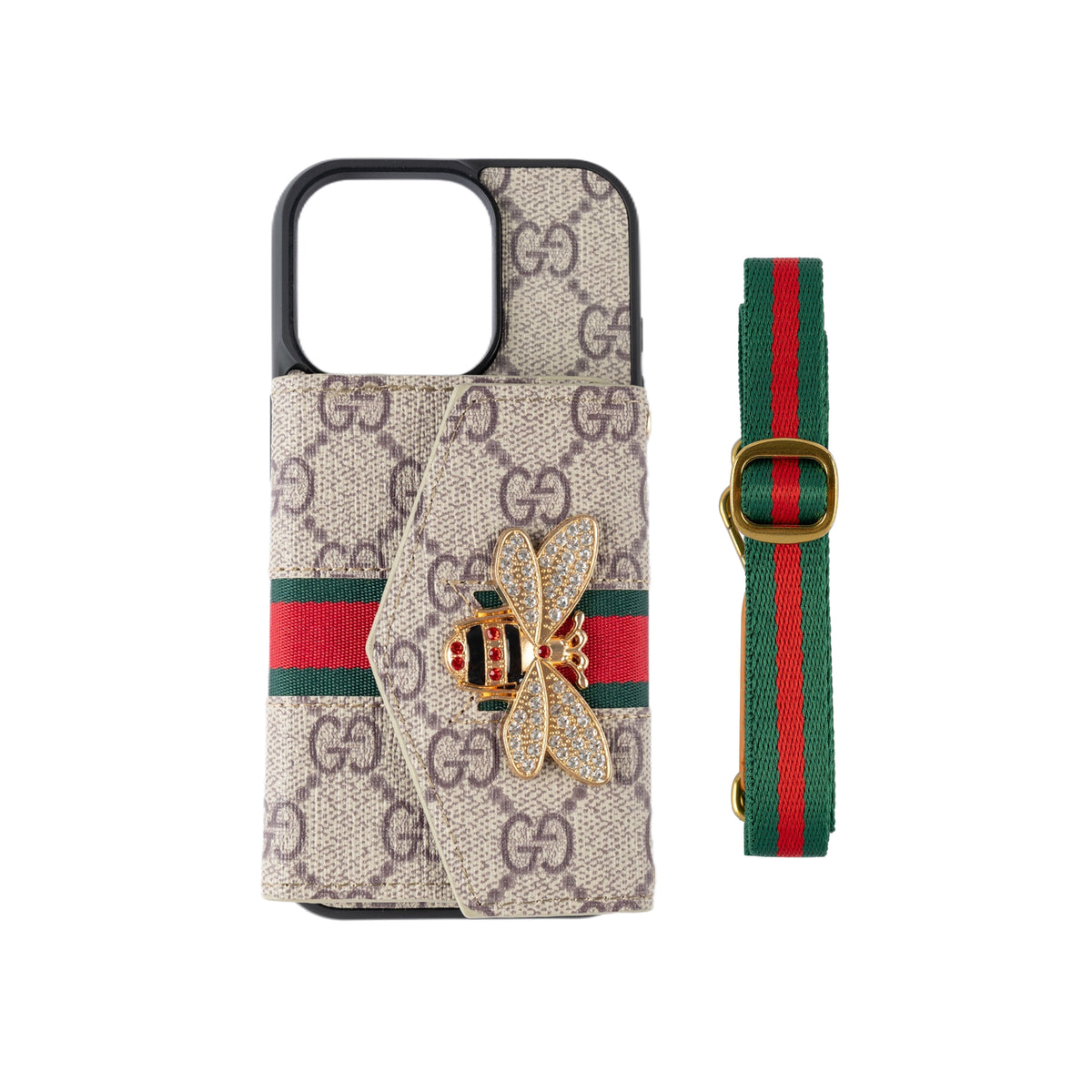 Premium Advanced Crossbody iPhone -kotelo korttipidikkeellä ja olkahihnalla