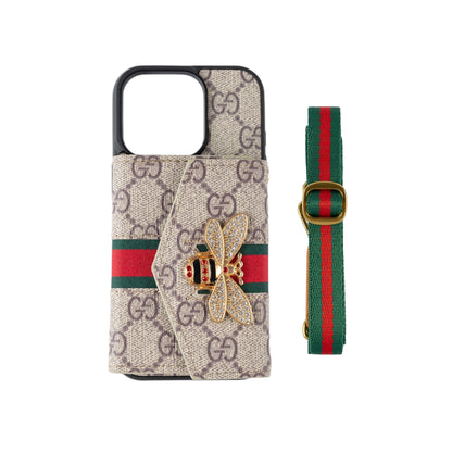 Premium Advanced Crossbody iPhone -kotelo korttipidikkeellä ja olkahihnalla