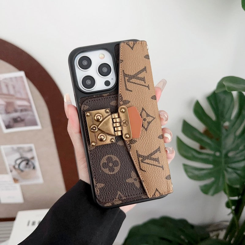 Ylellinen korttikotelon ketju iPhone-kotelo