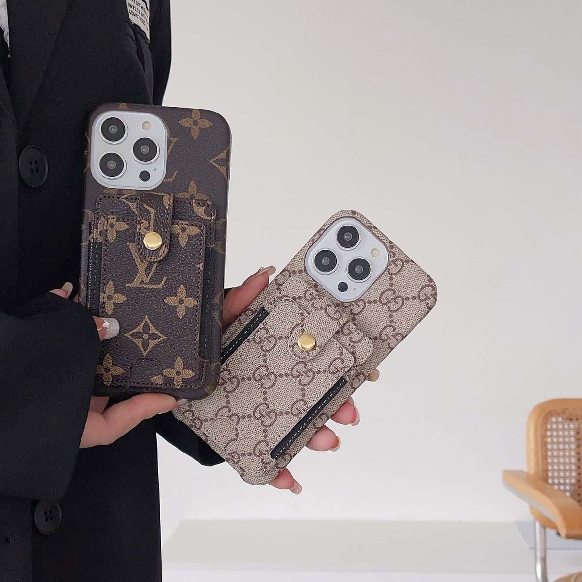 Funda para iPhone con tarjetero premium