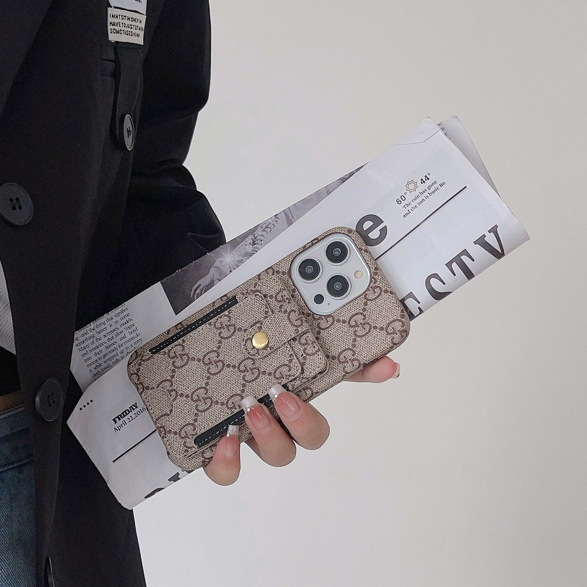 Funda para iPhone con tarjetero premium