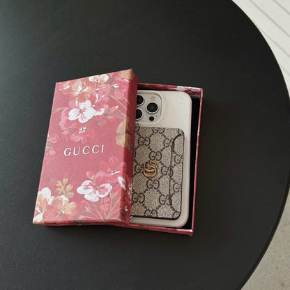 Funda de iPhone clásica con bolso cruzado para tarjetas premium