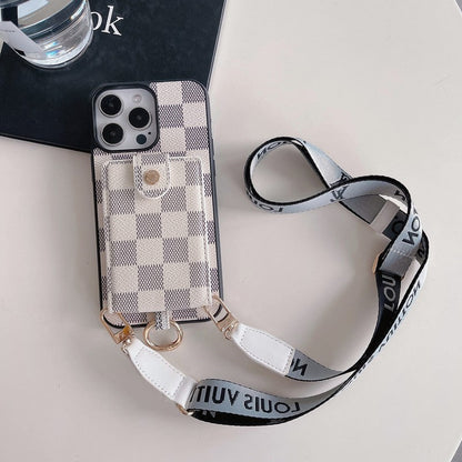 Τσάντα κάρτας πολυτελείας Κλασική θήκη για iPhone