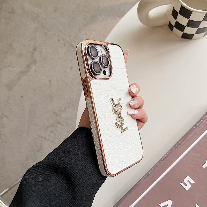 Saint Color Nahkainen Rose Gold iPhone-kuori
