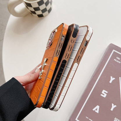 Saint Color Nahkainen Rose Gold iPhone-kuori