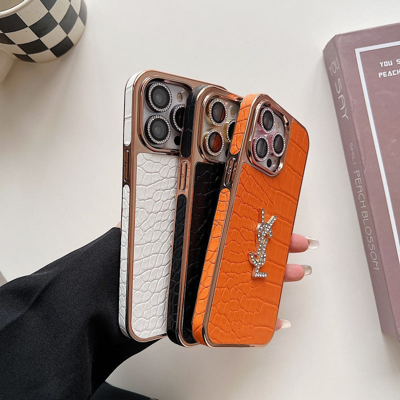 Saint Color Nahkainen Rose Gold iPhone-kuori