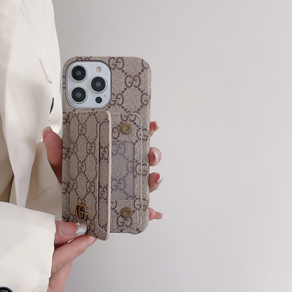 Funda para iPhone con tarjetero premium