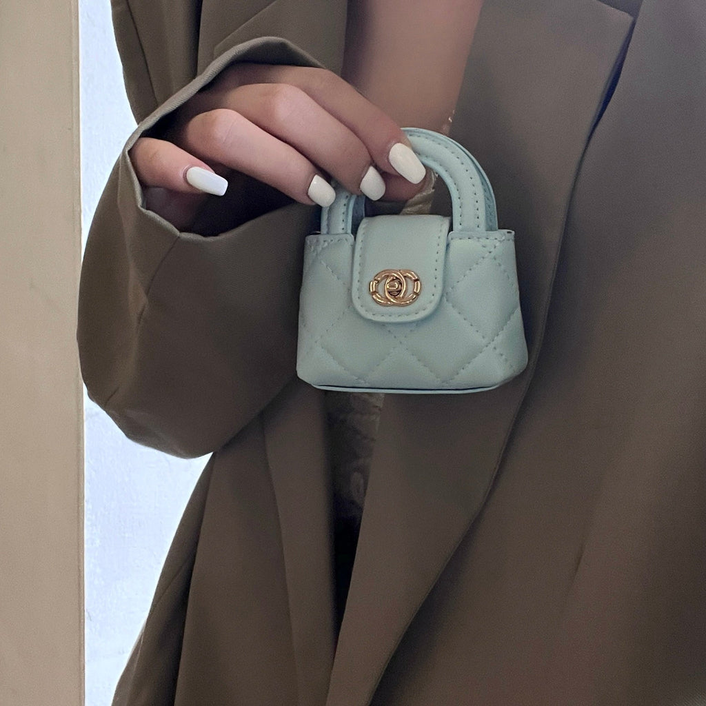 Cute Mini Handbag Style AirPods Case with Chain Strap