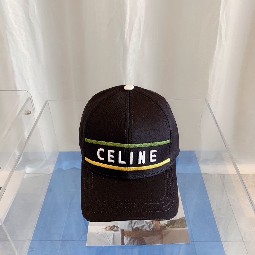 کلاه بیسبال نخی دوزی CELINE | کلاه قابل تنظیم طراح لوکس