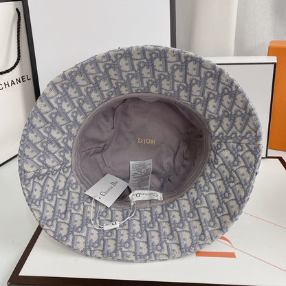 Vintage Oblique Logo Jacquard Bucket Hat miehille & naisille