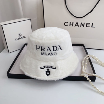 Fashion Milano Chapeau bob en fausse fourrure en peluche | Chapeau d'hiver de créateur de luxe