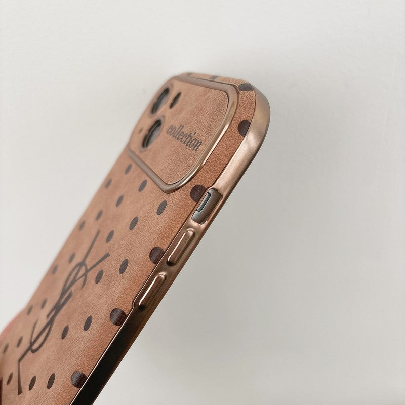 Δερμάτινη θήκη για iPhone Saint Brown