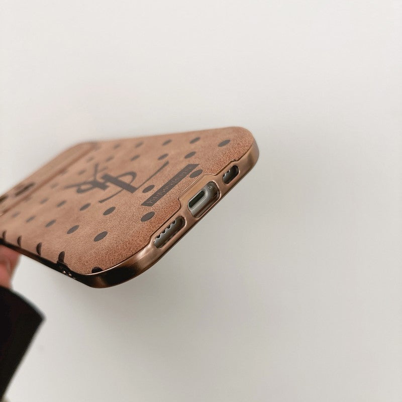 Δερμάτινη θήκη για iPhone Saint Brown