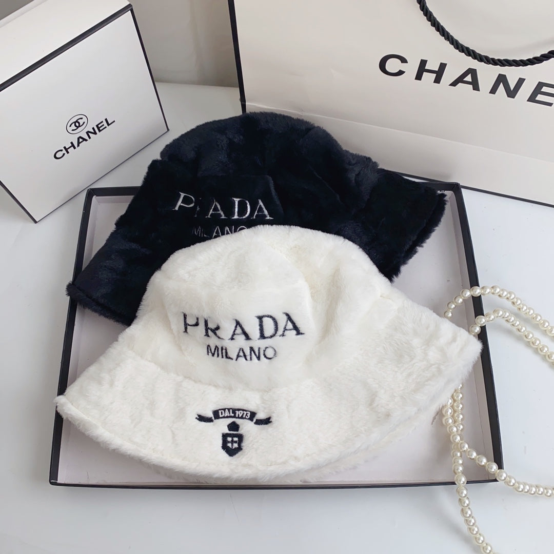 Fashion Milano Chapeau bob en fausse fourrure en peluche | Chapeau d'hiver de créateur de luxe