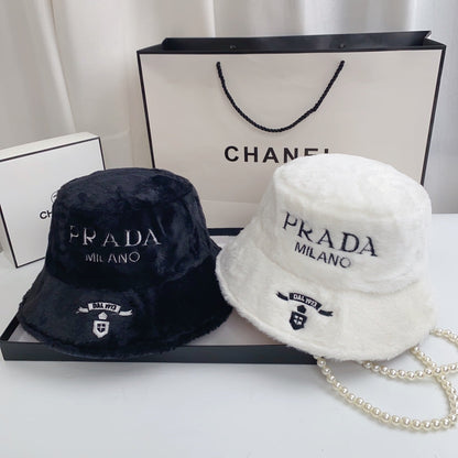 Fashion Milano Chapeau bob en fausse fourrure en peluche | Chapeau d'hiver de créateur de luxe